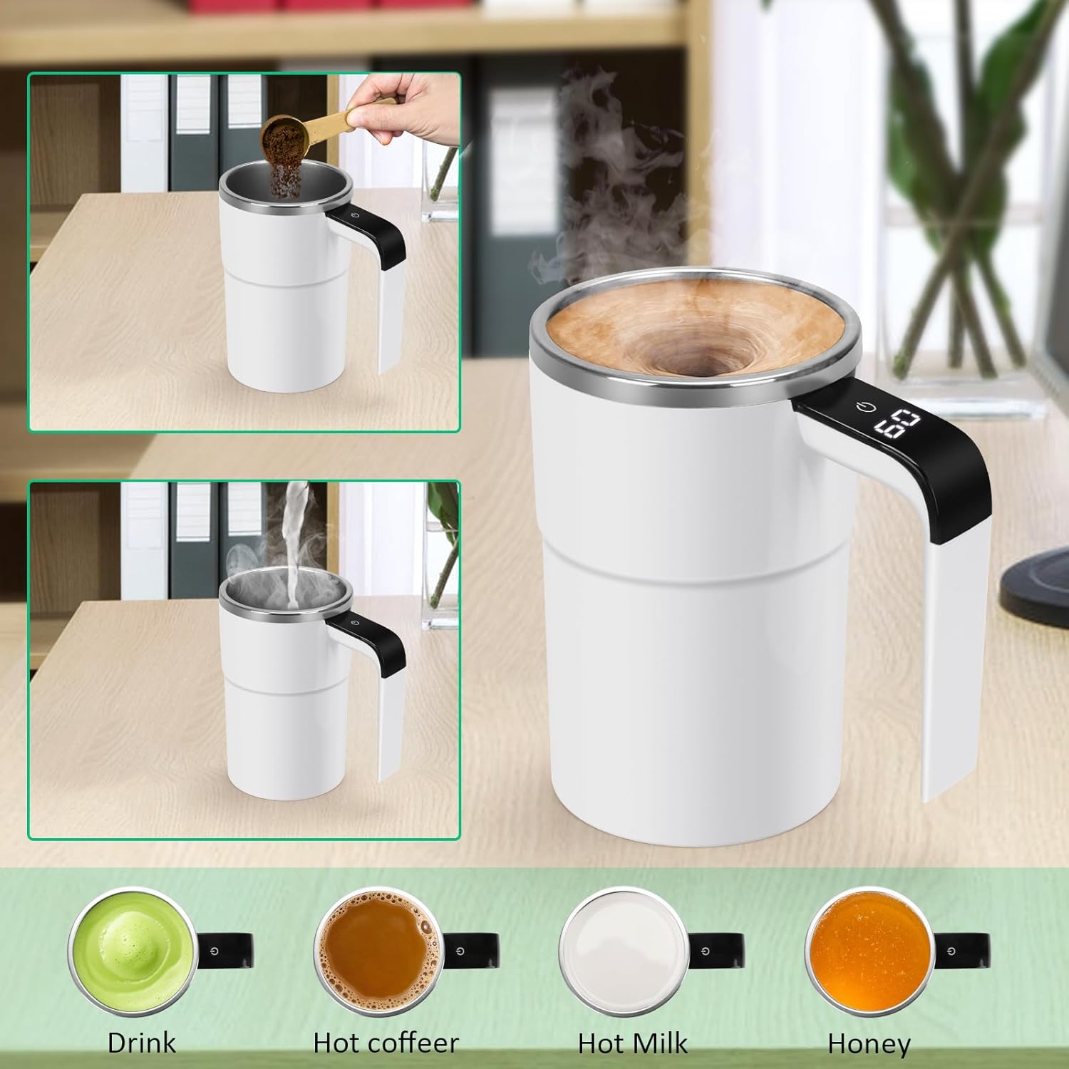 Electric Coffee Self  Mixing Mug