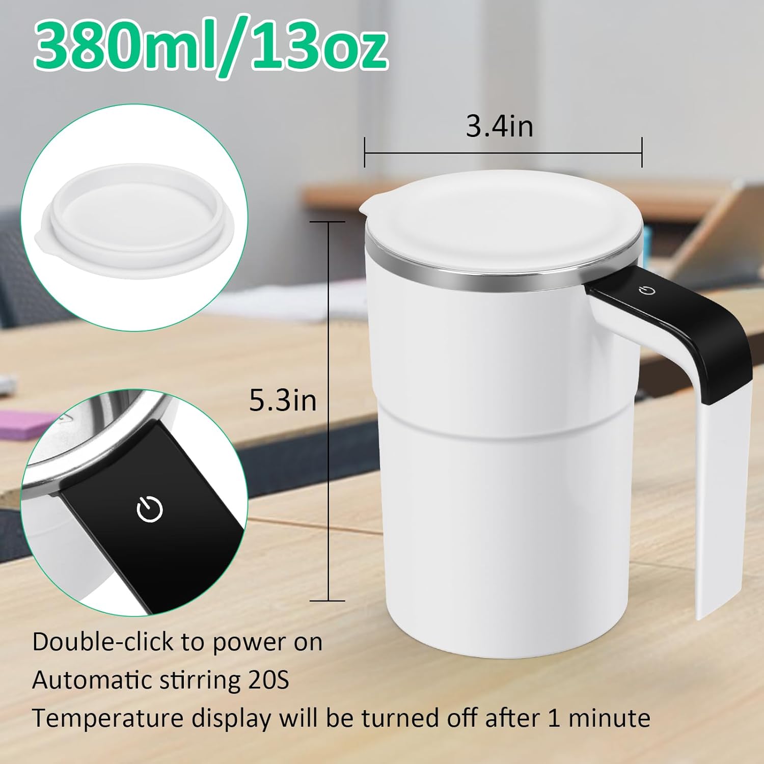 Electric Coffee Self  Mixing Mug