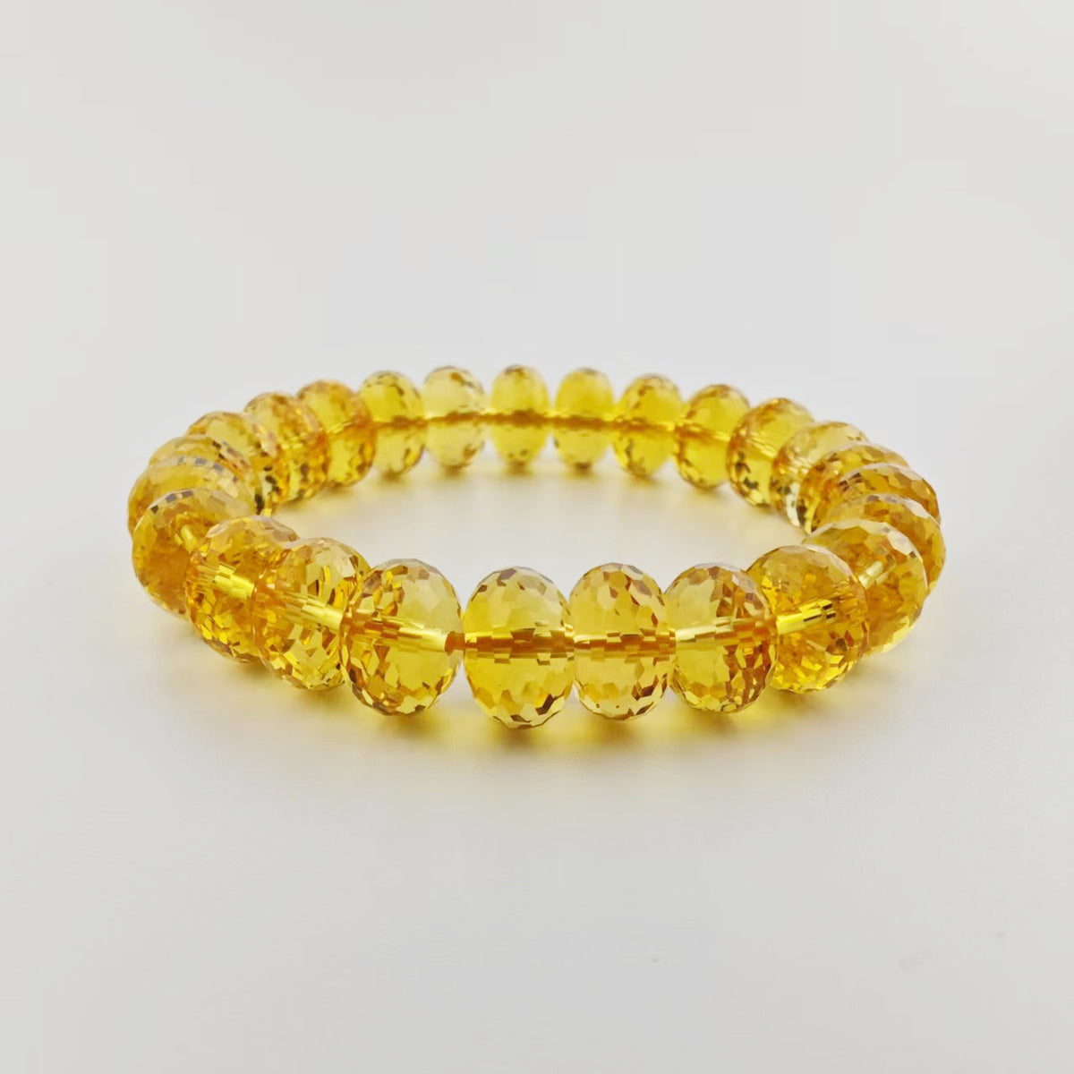 Citrine Crystal Bracelet – Natural Yellow Gemstone for Abundance, Confidence and Positive Energy
