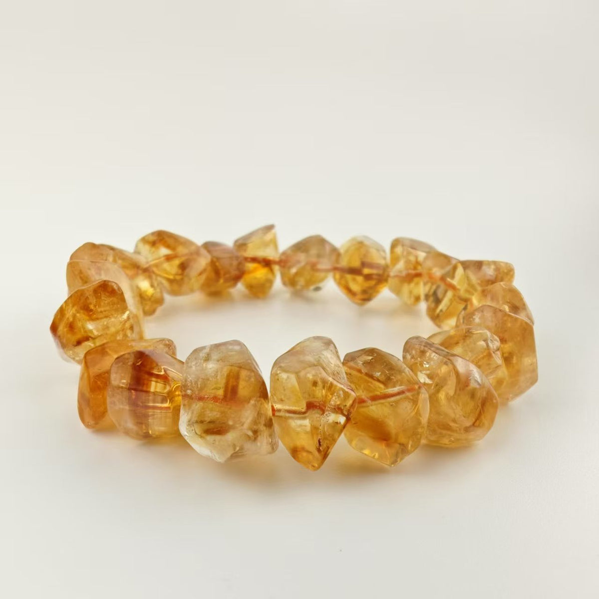 Citrine Crystal Bracelet – Natural Yellow Gemstone for Abundance, Confidence and Positive Energy
