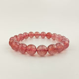 Rose Quartz Crystal Bracelet – Natural Pink Gemstone for Love, Self-Healing and Emotional Balance