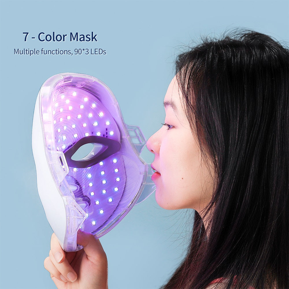 7 Colors Photon Face and Neck Beauty Machine LED Skin Care Massager